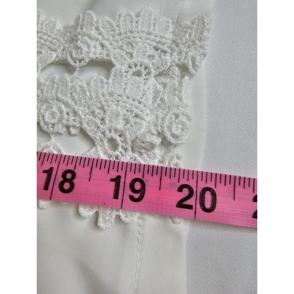 Shein Curve 1X Crochet Lace‎ Romantic Coquette Boho Top - Picture 7 of 8